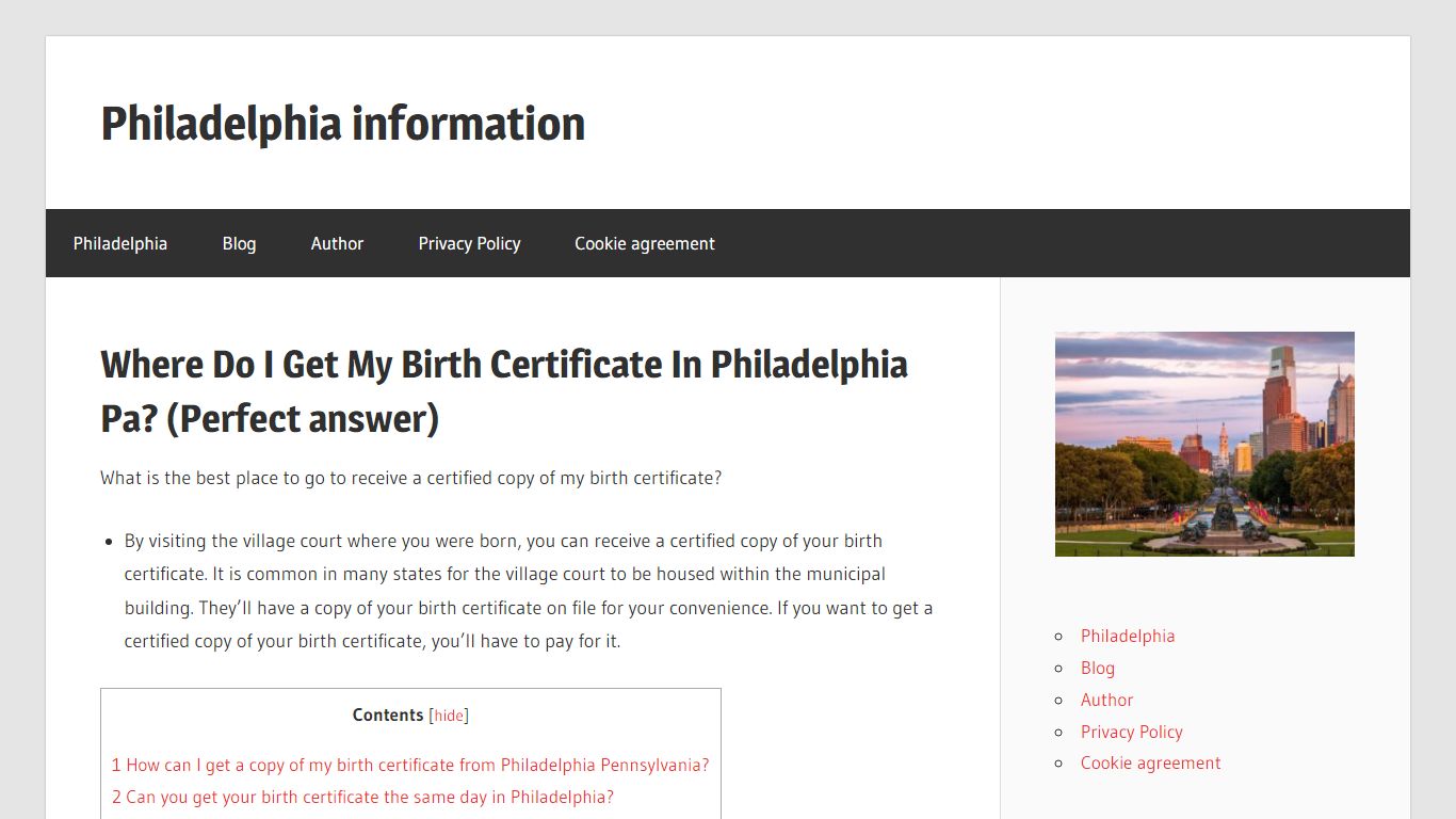 Where Do I Get My Birth Certificate In Philadelphia Pa? (Perfect answer ...